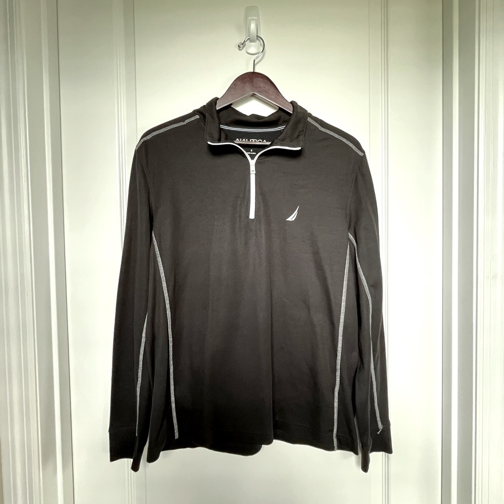 Men’s Black Nautica Quarter Zip Jacket